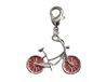 INNSPIRO NICE CHARMS Metalen aanhanger fiets rood met karabijnhaak 25x18mm 25u, 12x21mm.