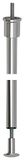 Porro 202500R baldakijnhanging ø 20 mm beta, buislengte 900 mm, messing verchroomd gepolijst
