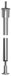 Porro 202500R baldakijnhanging ø 20 mm beta, buislengte 900 mm, messing verchroomd gepolijst