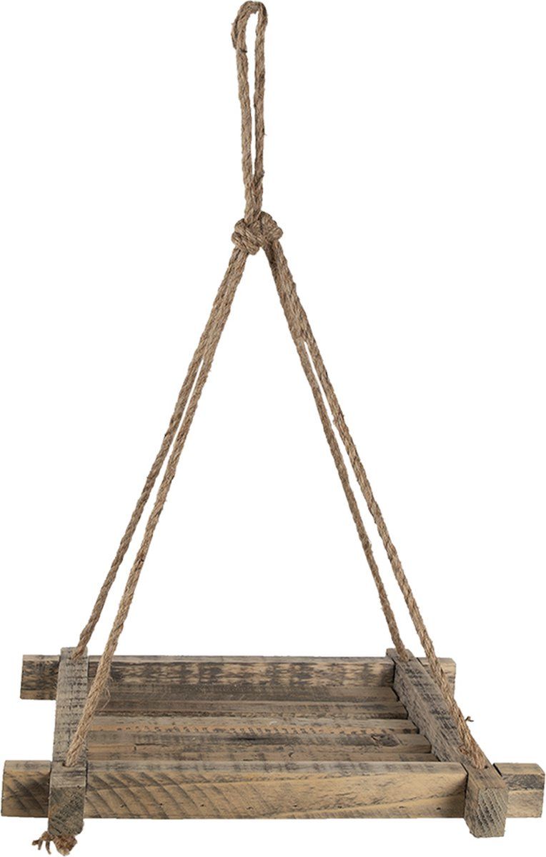 Clayre & Eef Plantenhanger 36*36 cm Bruin Hout | 8717459804753