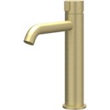 IVY Tribe Wastafelkraan - Model M - Geborsteld RVS 316 Mat Goud PVD