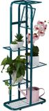 Merkloos Relaxdays Plantenstandaard Metaal - 6 Etages - Binnen/Buiten - 107x44x24 cm - Groen
