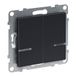 LEGRAND, SEANO met Netatmo 2-voudige schakelaar met N-ladder, 2 schakelkanalen (elk 250 W), schroeven of spreidklauwen, HOME + CONTROL App, Smart Home, kleur: antraciet, 765942