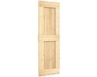 vidaXL Deur NARVIK 70 x 210 cm, massief grenen (onbehandeld), naturel