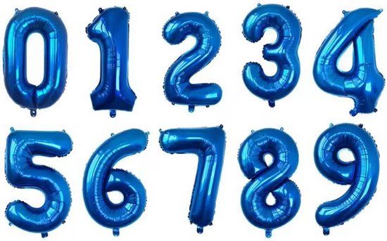 Go Go Gadget Cijferballon Folieballon 70cm Blauw Cijfer 5