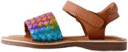 Next - Meisjes - Leren sandalen met dikke zool en klittenbandsluiting - Paars
