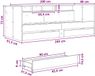 vidaXL Dagbed met lade met plank met hoofdeinde Wit Bewerkt hout