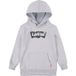 Levi's Garçon Sweat à capuche Batwing Fill Sharkskin 14Y