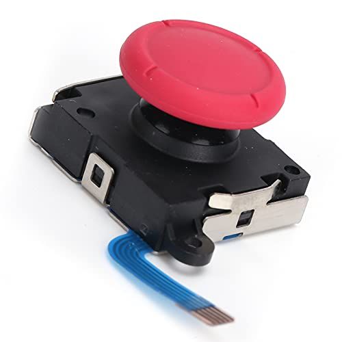 fasient1 3D Analoge Joystick voor Nintendo Switch Joycon Controller en Switch Lite Console - rood