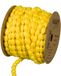 Halbach Seidenbänder Pompom boord | breedte 8 mm lengte 15 m | band met pompons als pomponslinger, bruiloftsdecoratie, tuinfeestdecoratie | kleur: geel