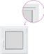 vidaXL - Vast raam - PVC - Wit - RISOR - 70 x 70 cm - Links binnendraaiend