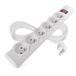 EMOS - Overspanningsbeveiliging stekkerdoos met LED-display, 6-voudig, 5 m kabel