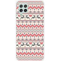 1001 coques Samsung Rendier siliconen hoesje compatibel met Samsung Galaxy A22 4G rendier kersttrui