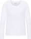 Mustang Dames Longsleeve ELLY regular fit Wit L Ronde Hals Volwassenen