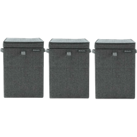 Brabantia Wasboxen Pepper Black Triple Pack