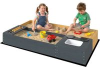 AIYAPLAY Kinderspeelstation - Grenenhout, Kunststof - 150L x 90B x 19,5H cm - Geel