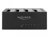 DeLOCK 63930 4-Bay USB 3.2 Gen 1 Type-B Docking Station for HDD/SSD - Black
