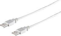 3x USB-A aansluitkabels, 2.0, grijs, 1,8 m
