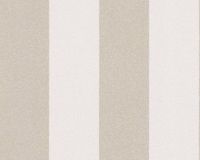 A.S. Création Streep Behang New Elegance Vliesbehang 10.05 m x 0.53 m Beige Crème