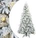 vidaXL Kunstkerstboom, inklapbaar, wit, 240 cm, gemaakt van PE en PVC