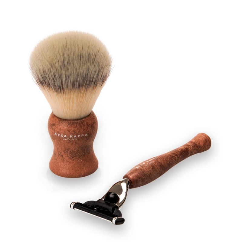 Acca Kappa Shaving Set Brown Scheerset 2 st