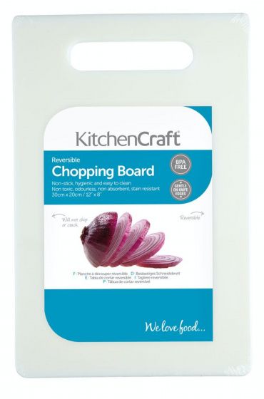 Kitchen Craft Snijplank 30 x 20 cm Polyetheen Wit