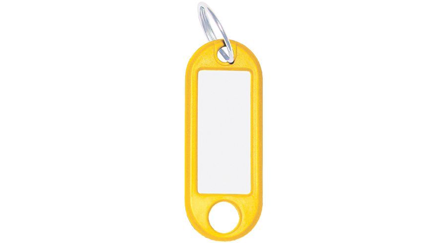 Wedo Sleutelhanger - 262 101805 - geel - 10 stuks