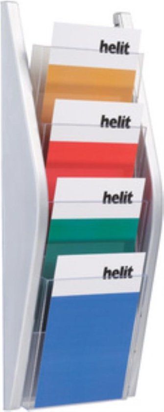 Helit The Arc Folder Holder - A5 - 4-Pocket - Silver