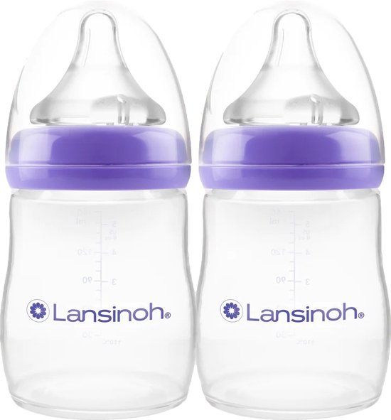 Lansinoh Natural Wave Flesjes - 160 ml - 2 stuks