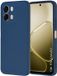 Techsuit Hoesje geschikt voor Oppo A6 4G - Soft Flex Silicone Back Cover - Navy Blue