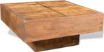 Maison Exclusive - Table basse, marron, carré, manguier massif