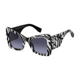 Marc Jacobs MARC 761/S 03K Zonnebril voor dames, Kunststof, Zwart, Grijs, 52 mm