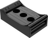 HEBOTEC KBS 20 - 100 Klittenband sokkel Om te schroeven Zwart 1 stuk(s)