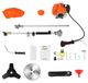 StarTech Benzinegrastrimmer - 3-in-1 grasmaaier/trimmer - 52 cm³ - 2-takt motor - Met mes - Geschikt voor gras, onkruid en takken