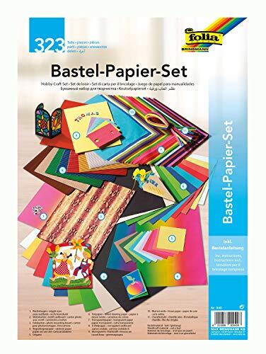 Bringmann Folia 940 Knutselpapier, set het hele jaar, 323 delen, creatieve set voor kinderen en volwassenen met verschillende knutselmaterialen