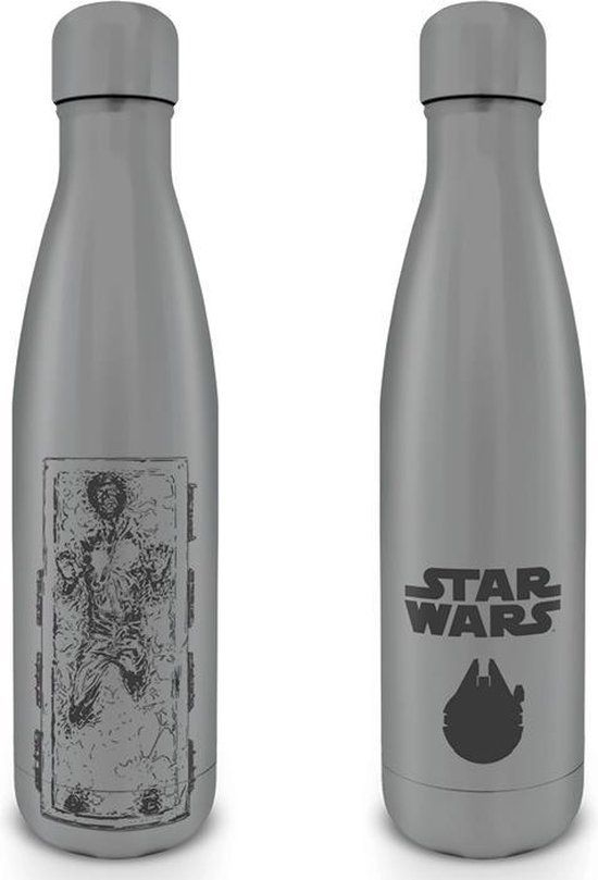 Star Wars Han Solo Metal Drinkfles - 540ml - Zilver/Zwart