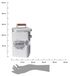 HOWHOMELY Réservoir de lessive - Contenant en métal - 8 litres - Blanc