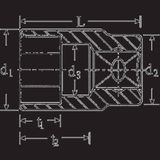 Stahlwille 456 22 02110022 Douille hexagonale 22 mm 3/8 (10 mm)