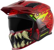 Bogotto Radic Bestia 22.06 Jethelm - Zwart/Rood/Geel - XL