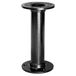 WAGNER Industrial Pipe Furniture Leg/Table Leg/Furniture Foot - Ø 30 x 150 mm, incl. two mounting plates Ø 75 mm, powder-coated steel black - 12501501