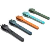 Full Windsor MAGWARE Magnetisch bestek gebruiksvoorwerpen - Draagbare en herbruikbare reisbestekset met koffer voor kamperen, picknick, kantoor en onderweg gebruik - zakformaat mes, vork en lepel (volledige set)