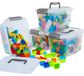 Omgoods - 4 Boîtes de rangement en plastique avec couvercle