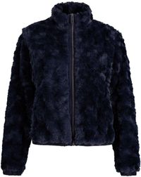 LUHTA - Isolahti - Pull en polaire avec fermeture éclair - Femme - Bleu - Taille L