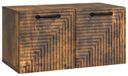 Support mural meuble TV Chêne fumé 59,5 x 31 x 30 cm Bois transformé