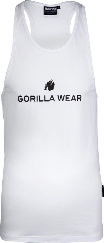 Gorilla Wear Carter Stretch Tank Top - White - Men - 2XL