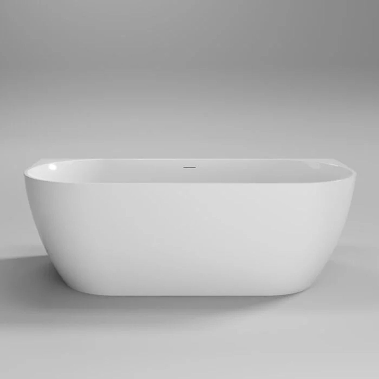 Sanilux Moon Half Vrijstaand Bad - 180x80x60 cm - Wit