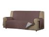 Estoralis Eden Bankhoes met modern design, gewatteerde stof, beige/bruin, voor 3-zitsbanken, stofmaat 150 x 210 cm (b x h), bescherming voor alle soorten banken