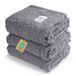 luciphia 1 pak 3 kalmerende dekens pluizige premium fleece huisdier deken zachte sherpa plaid voor hond puppy kat grijs klein (58,4 x 16")