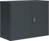 vidaXL Archiefkast 90x40x70 cm staal antracietkleurig