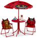 Merkloos Tuinset kinderen - met parasol - lieveheersbeestje - rood